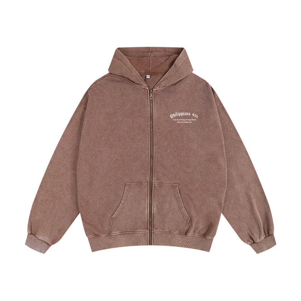 Christianartworkshop Kapuzenjacke mit dem Bibelvers Philipper 4,13: Botschaft des Glaubens und der Stärke - image 26