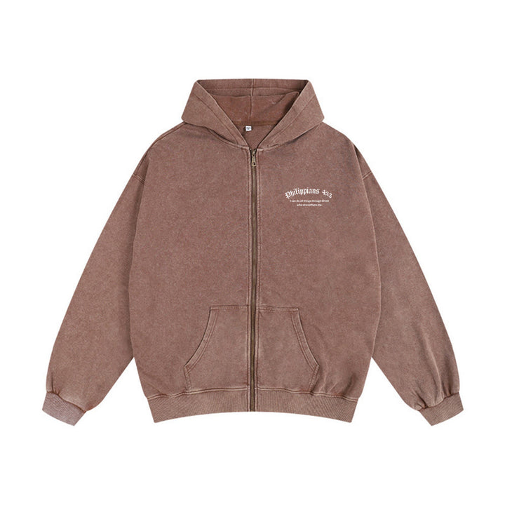 Christianartworkshop Kapuzenjacke mit dem Bibelvers Philipper 4,13: Botschaft des Glaubens und der Stärke - image 26