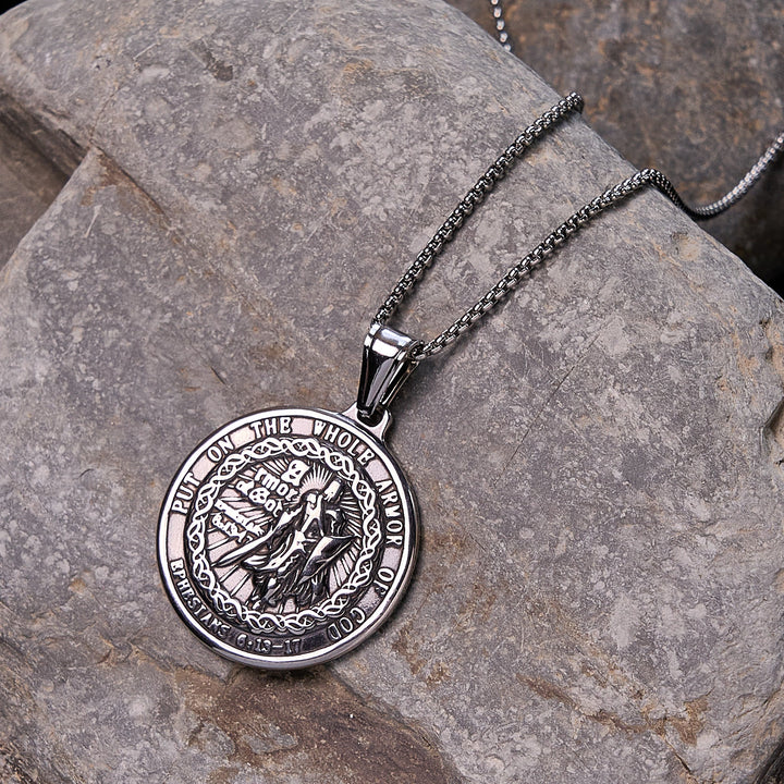 Christianartworkshop Halskette mit Anhänger „Rüstung Gottes“: Spiritueller Schutz & Zeitlose Hingabe - image 2