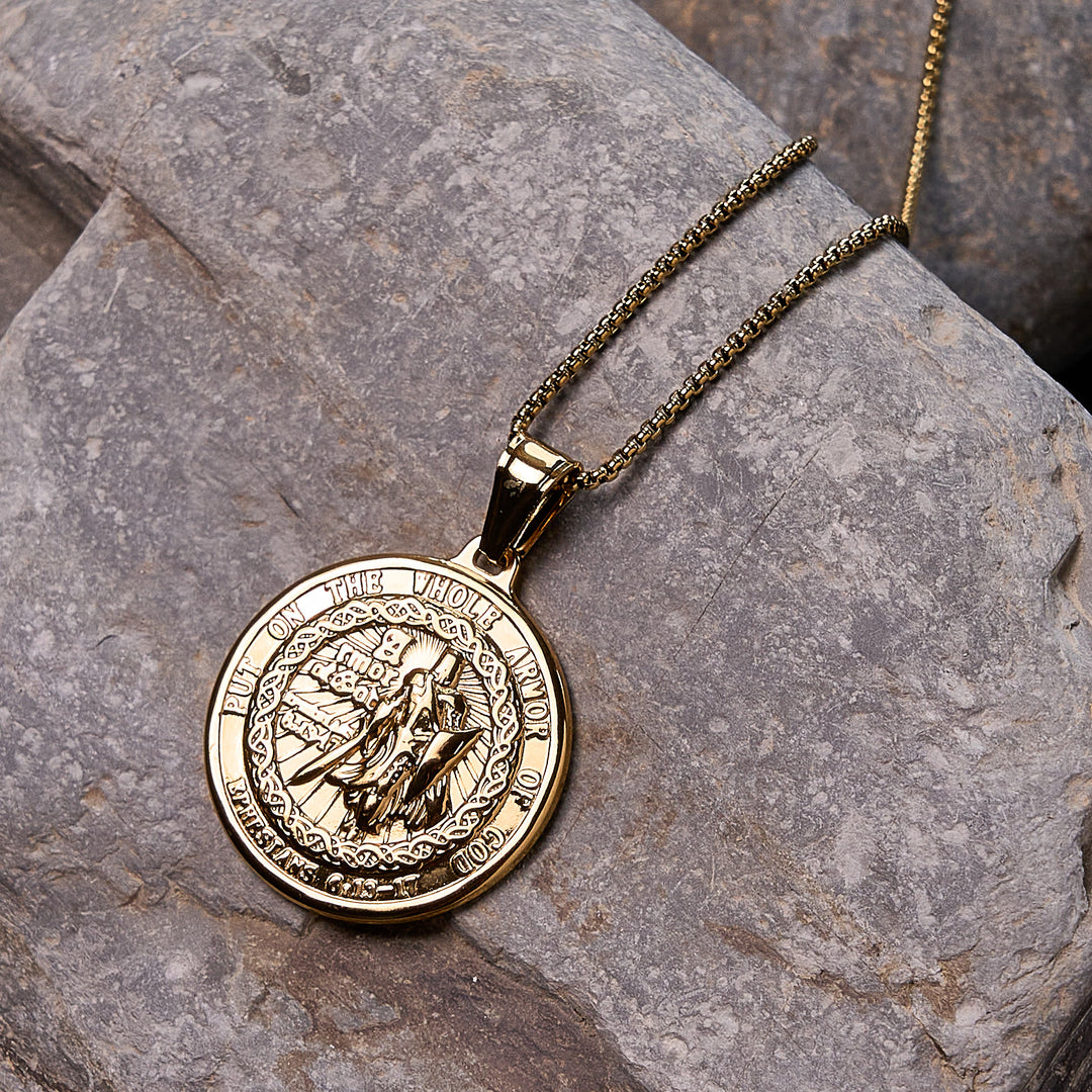 Christianartworkshop Halskette mit Anhänger „Rüstung Gottes“: Spiritueller Schutz & Zeitlose Hingabe - image 4