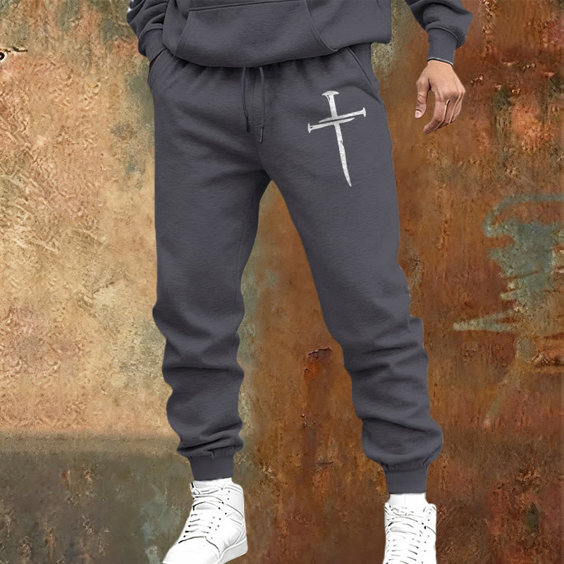 Christianartworkshop Jogginghose mit Schwert und Kreuz: Stilvoller Glaube für jeden Tag - image 1