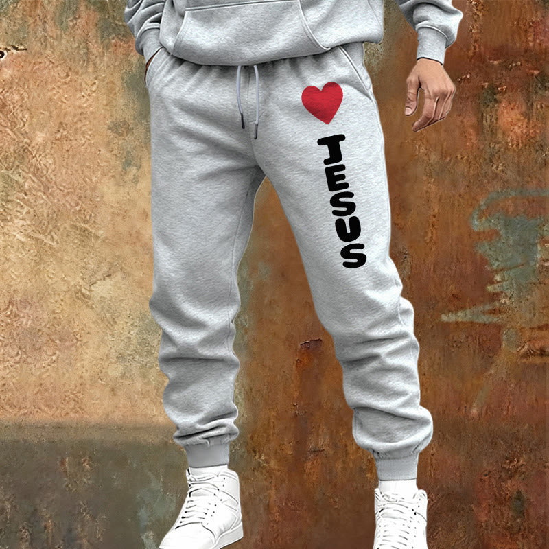 Christianartworkshop Herz für Jesus Jogginghose: Täglich tragen mit treuer Zuneigung - image 1