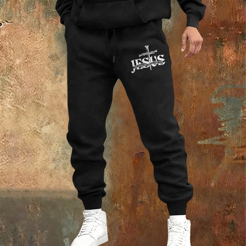 Christianartworkshop Jesus Sword Faith Sweatpants: Stilvoller Glaube für jeden Tag - image 1