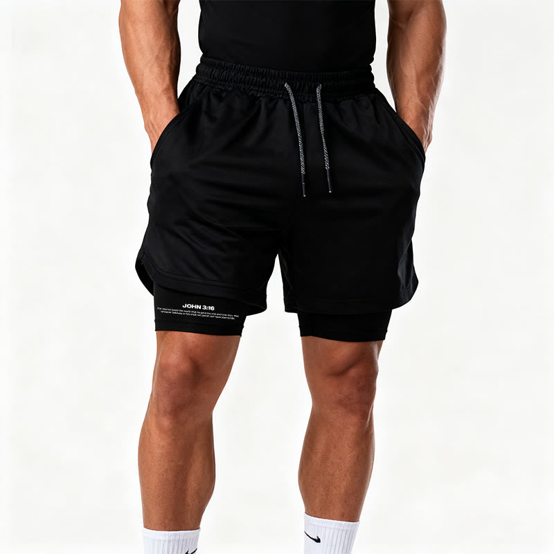 Christianartworkshop Johannes 3:16 Kreuz Performance Shorts - image 8