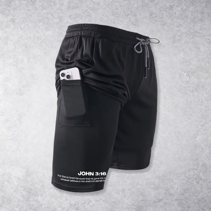 Christianartworkshop Johannes 3:16 Kreuz Performance Shorts - image 5