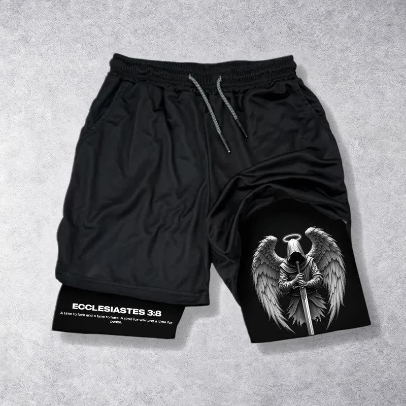 Christianartworkshop Prediger 3:8 Flügel des Krieges Performance Shorts - Shorts - 3XL - image 0