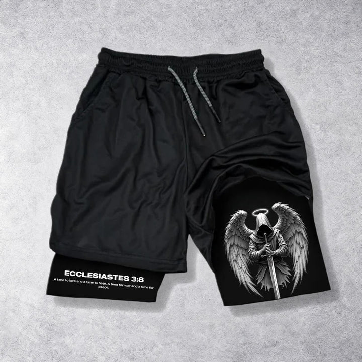 Christianartworkshop Prediger 3:8 Flügel des Krieges Performance Shorts - Shorts - 3XL - image 0