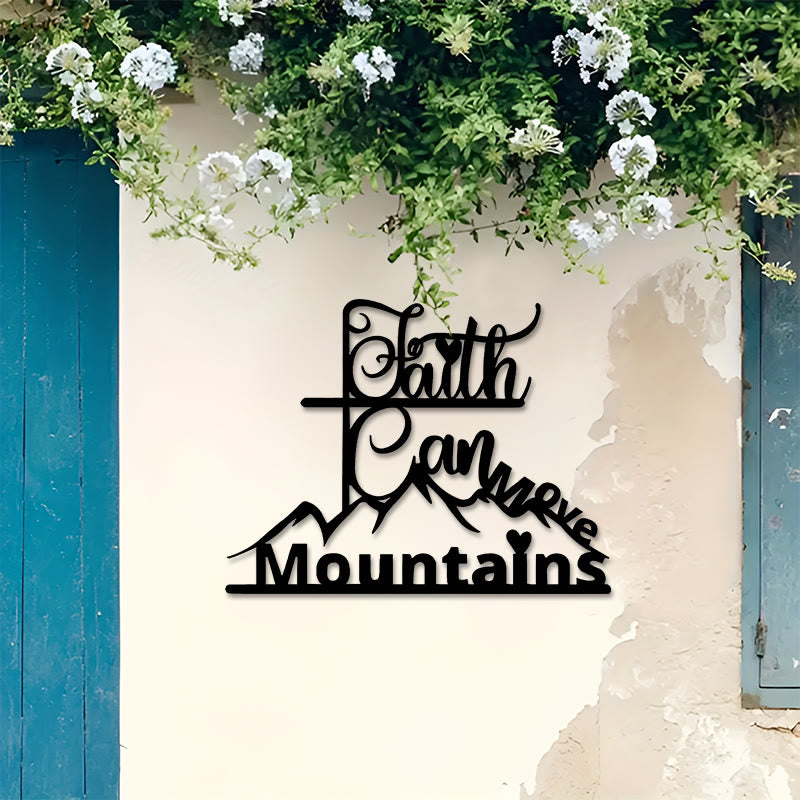 Christianartworkshop Wanddeko aus Metall: Glaube & Berge – Zeitloser Glaube für Andachtsräume - image 3