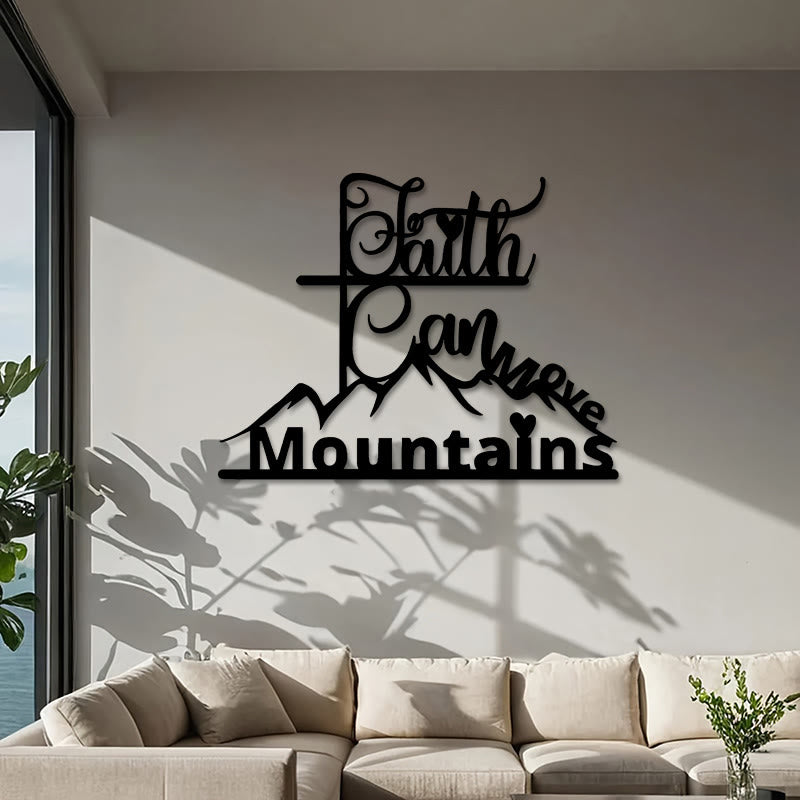 Christianartworkshop Wanddeko aus Metall: Glaube & Berge – Zeitloser Glaube für Andachtsräume - image 2