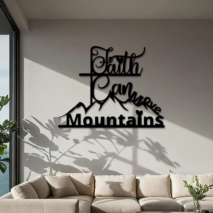 Christianartworkshop Wanddeko aus Metall: Glaube & Berge – Zeitloser Glaube für Andachtsräume - image 2