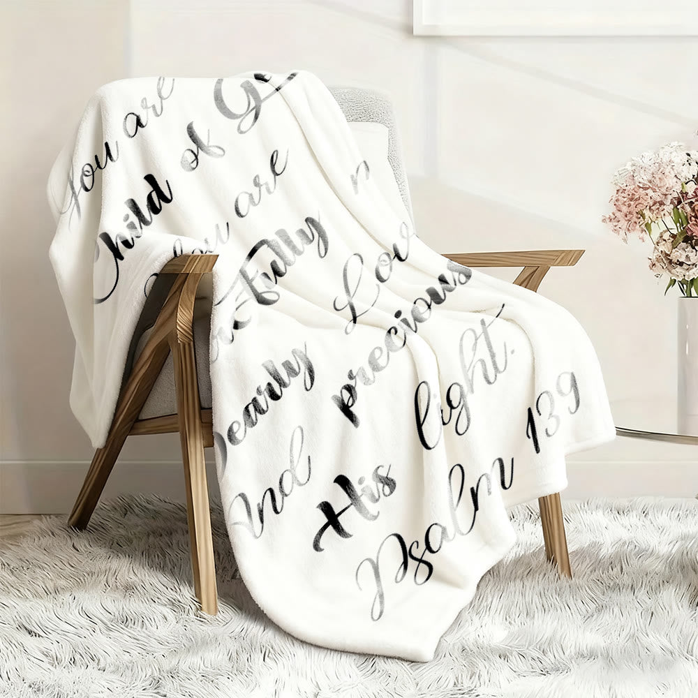 Christianartworkshop Bibelinspirierter Wandteppich zu Psalm 139: Kind Gottes – Babydecke - image 3