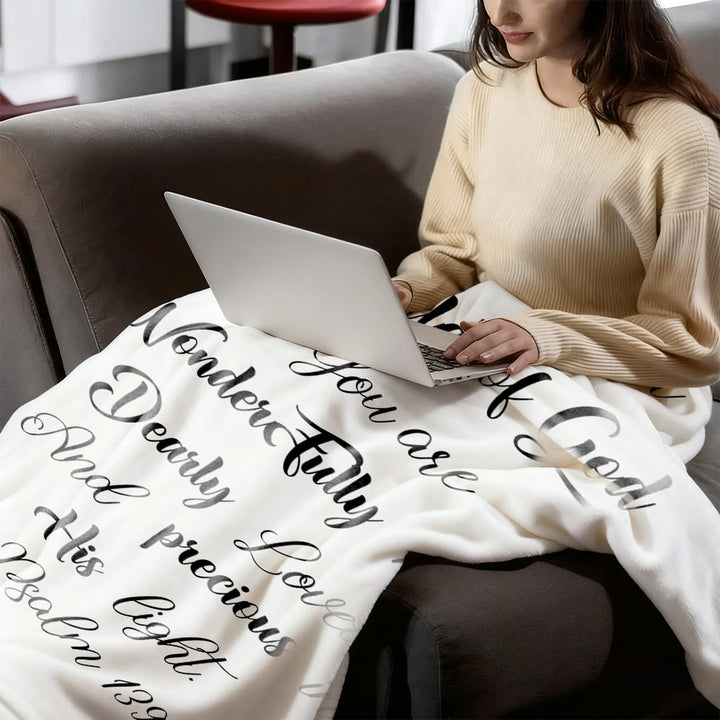 Christianartworkshop Bibelinspirierter Wandteppich zu Psalm 139: Kind Gottes – Babydecke - image 2