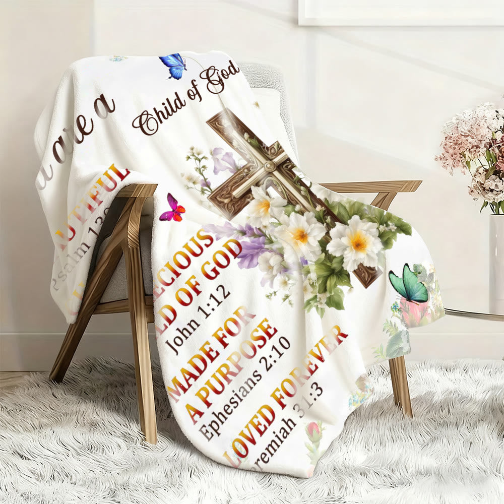 Christianartworkshop Wandteppich „Gotteskind“ mit Bibeltext und Kreuz: Biblische Inspiration und gemütliche Wohndekoration - image 4