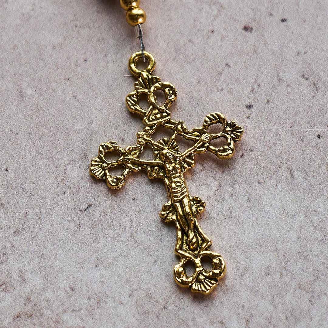 Christianartworkshop Royal Faith Lila Kaiserstein Benutzerdefinierter Rosenkranz mit personalisiertem JESUS-Buchstaben - image 11