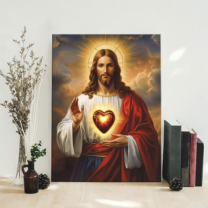 Christianartworkshop Kunstdrucke mit Motiven des Heiligen Herzens Jesu: Ein Geschenk des Glaubens für gläubige Menschen - image 4