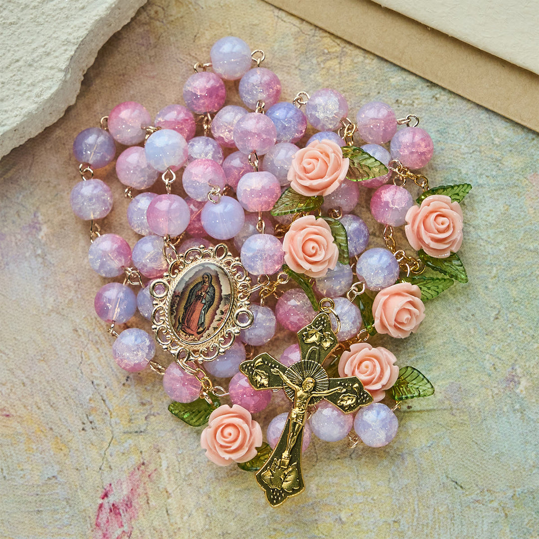 Christianartworkshop Jungfrau Maria mit Rosenkranz: Zeitloser Glaube & Blumensymbol des Glaubens - image 5
