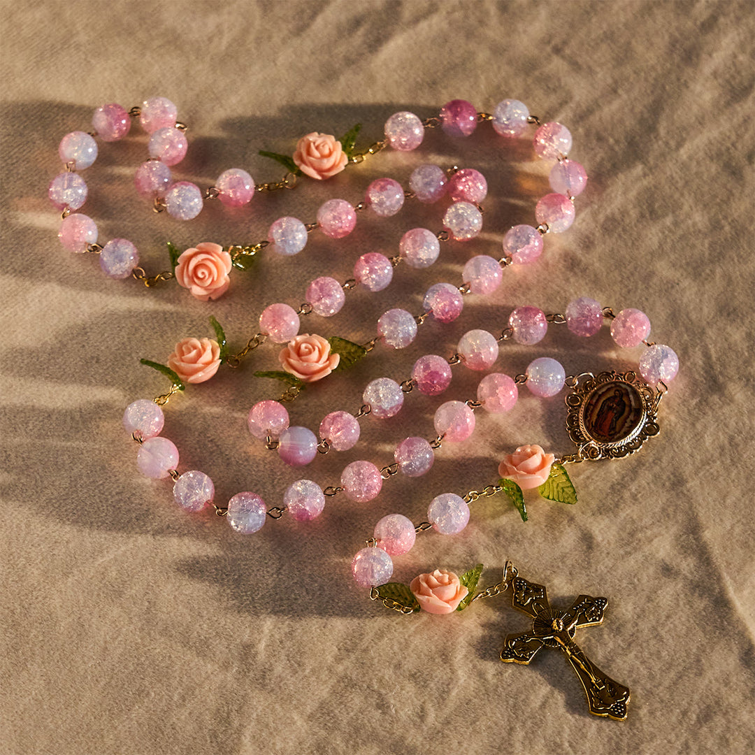 Christianartworkshop Jungfrau Maria mit Rosenkranz: Zeitloser Glaube & Blumensymbol des Glaubens - image 7