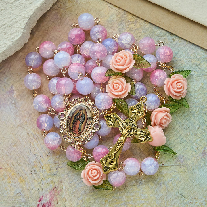 Christianartworkshop Jungfrau Maria mit Rosenkranz: Zeitloser Glaube & Blumensymbol des Glaubens - image 6