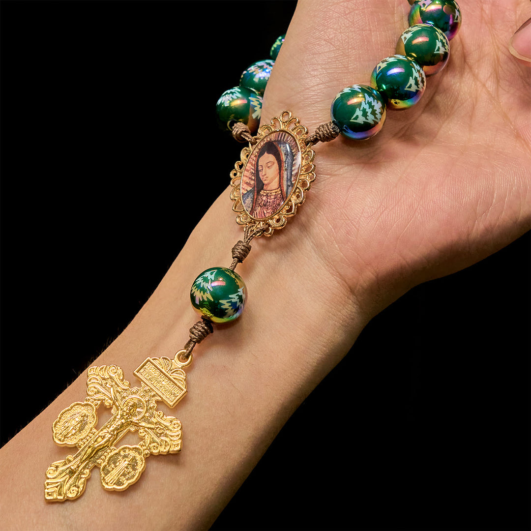 Christliche Kunstwerkstatt: Weihnachtsandacht – Rot-Grüner Rosenkranz für die Hosentasche: Beten Sie überall und jederzeit - image 5