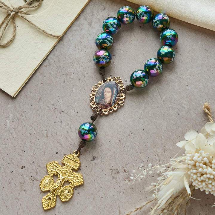 Christliche Kunstwerkstatt: Weihnachtsandacht – Rot-Grüner Rosenkranz für die Hosentasche: Beten Sie überall und jederzeit - image 10