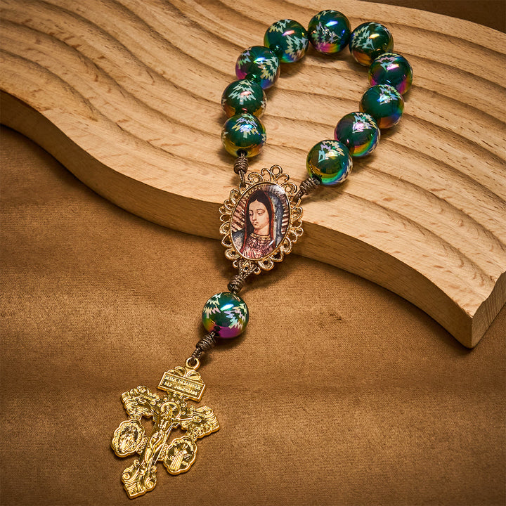 Christliche Kunstwerkstatt: Weihnachtsandacht – Rot-Grüner Rosenkranz für die Hosentasche: Beten Sie überall und jederzeit - image 11