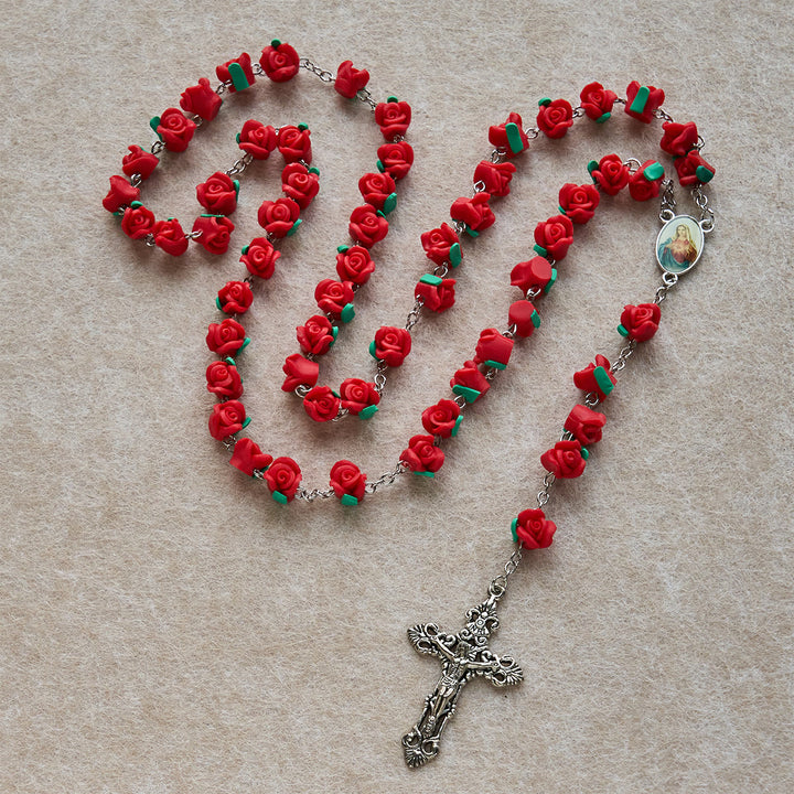 Christianartworkshop Rosenkranz aus weichem Ton: Blumige Andacht & handgefertigte spirituelle Verbindung - image 5