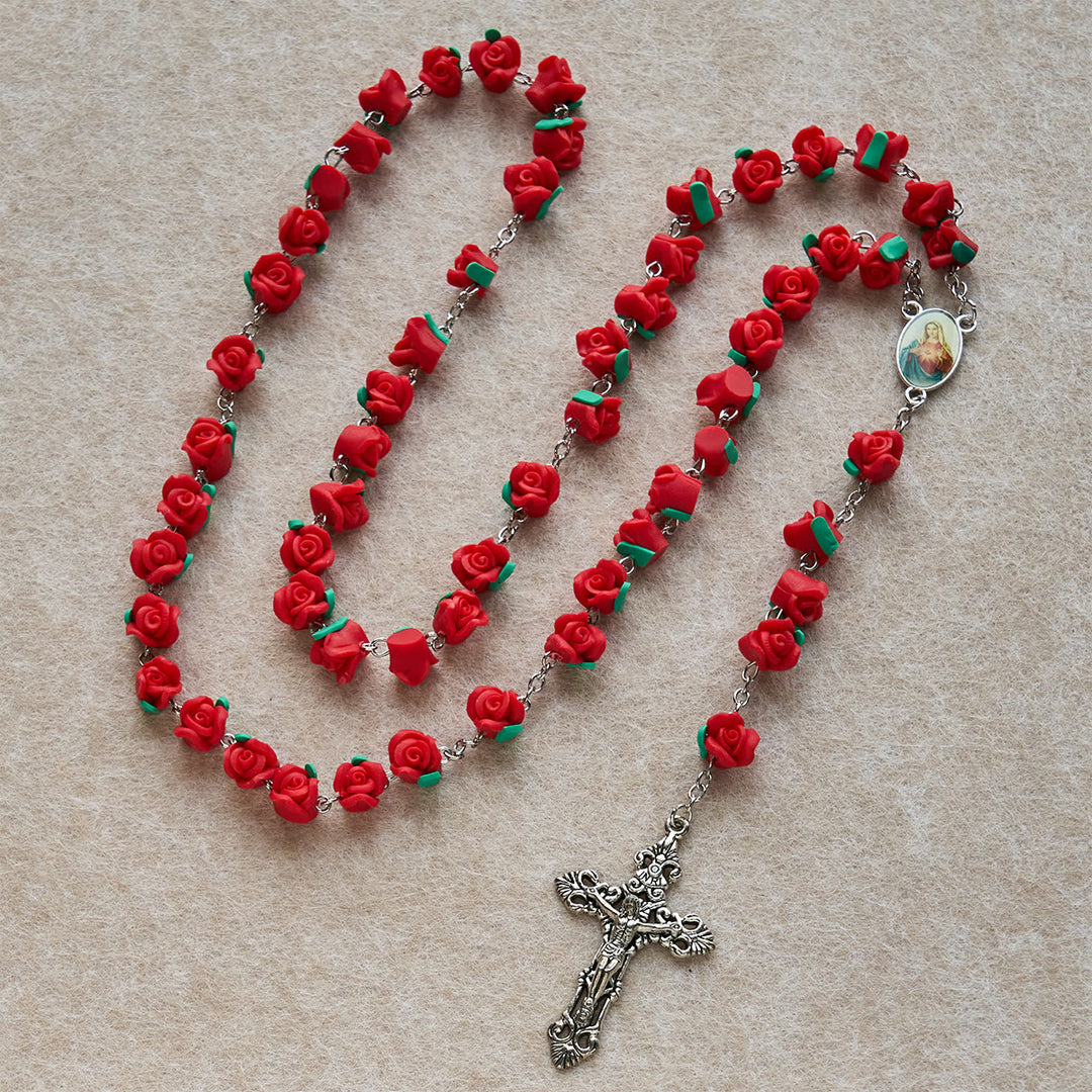 Christianartworkshop Rosenkranz aus weichem Ton: Blumige Andacht & handgefertigte spirituelle Verbindung - image 4