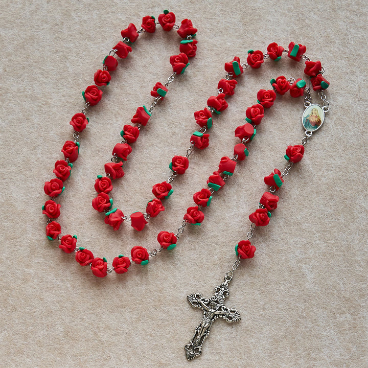Christianartworkshop Rosenkranz aus weichem Ton: Blumige Andacht & handgefertigte spirituelle Verbindung - image 4