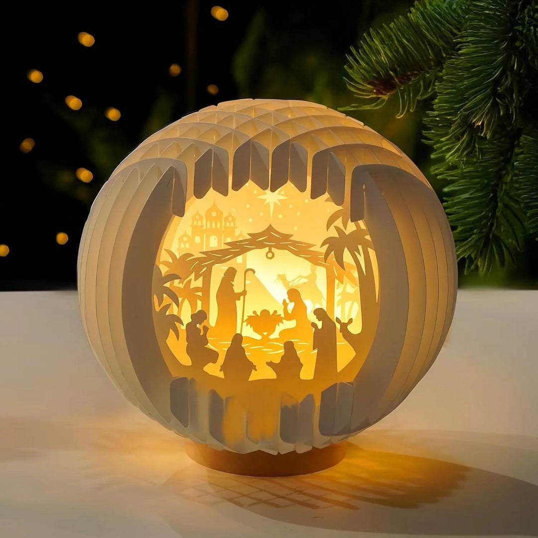 Christliche Kunstwerkstatt: Krippenszene aus Papier – Eine strahlende Umarmung des weihnachtlichen Glaubens und Staunens - image 5