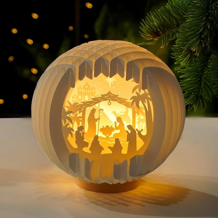 Christliche Kunstwerkstatt: Krippenszene aus Papier – Eine strahlende Umarmung des weihnachtlichen Glaubens und Staunens - image 5