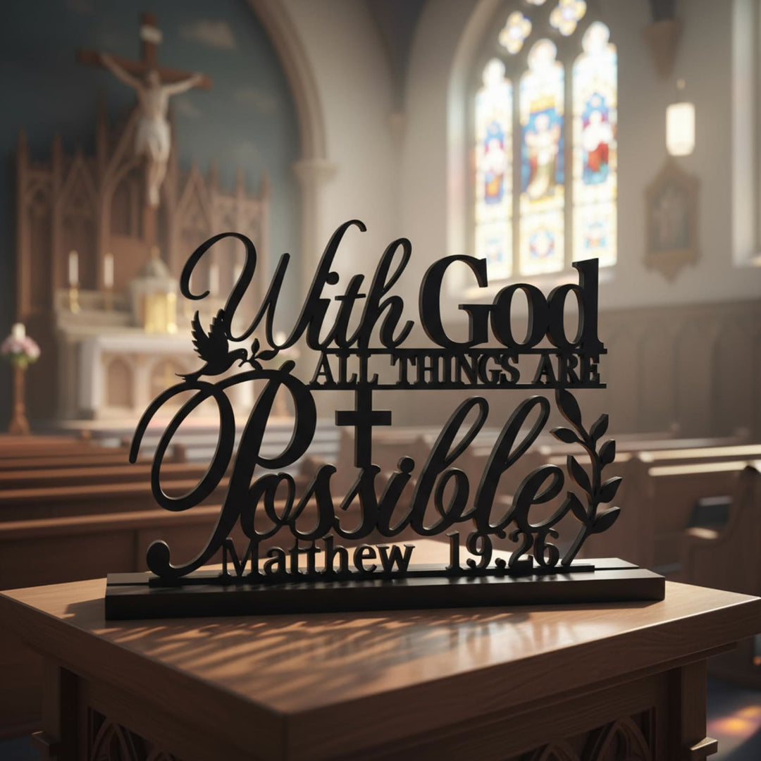 Christliche Kunstwerkstatt: Mit Gott ist alles möglich – Tischkunst: Ein Zeugnis des Glaubens und der Inspiration - image 3