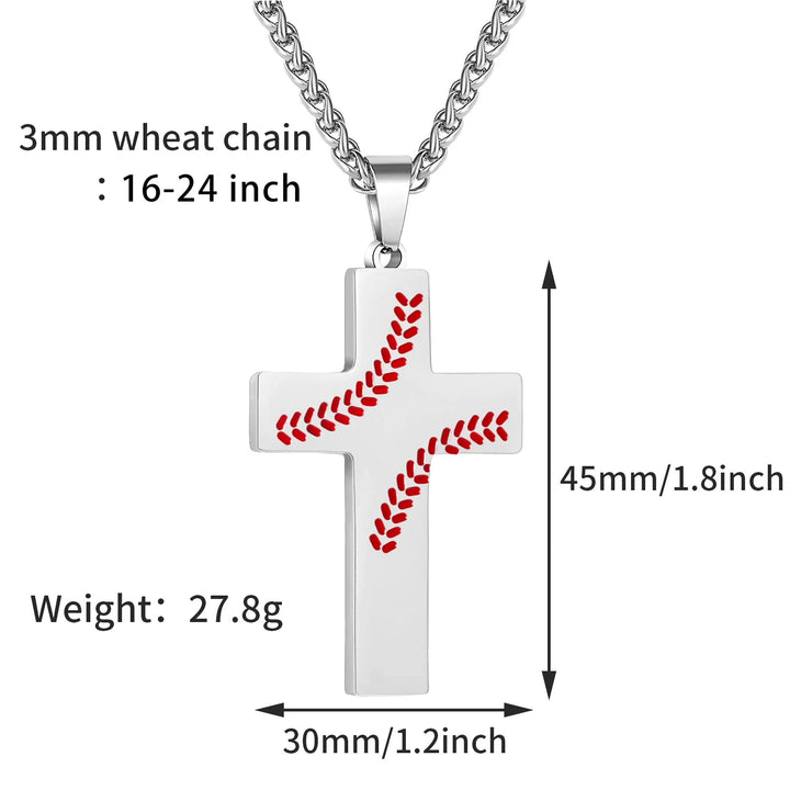Christianartworkshop Baseball-Kreuzkette: Sportliche Hingabe & inspirierendes Zitat - image 14