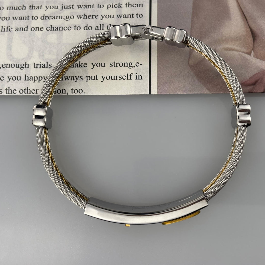 Christianartworkshop Mehrfarbiges Kreuzkabelarmband: Stilvoller Glaube und beständige Hingabe - image 8