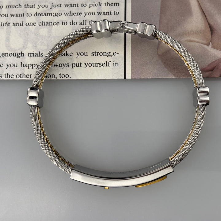 Christianartworkshop Mehrfarbiges Kreuzkabelarmband: Stilvoller Glaube und beständige Hingabe - image 8