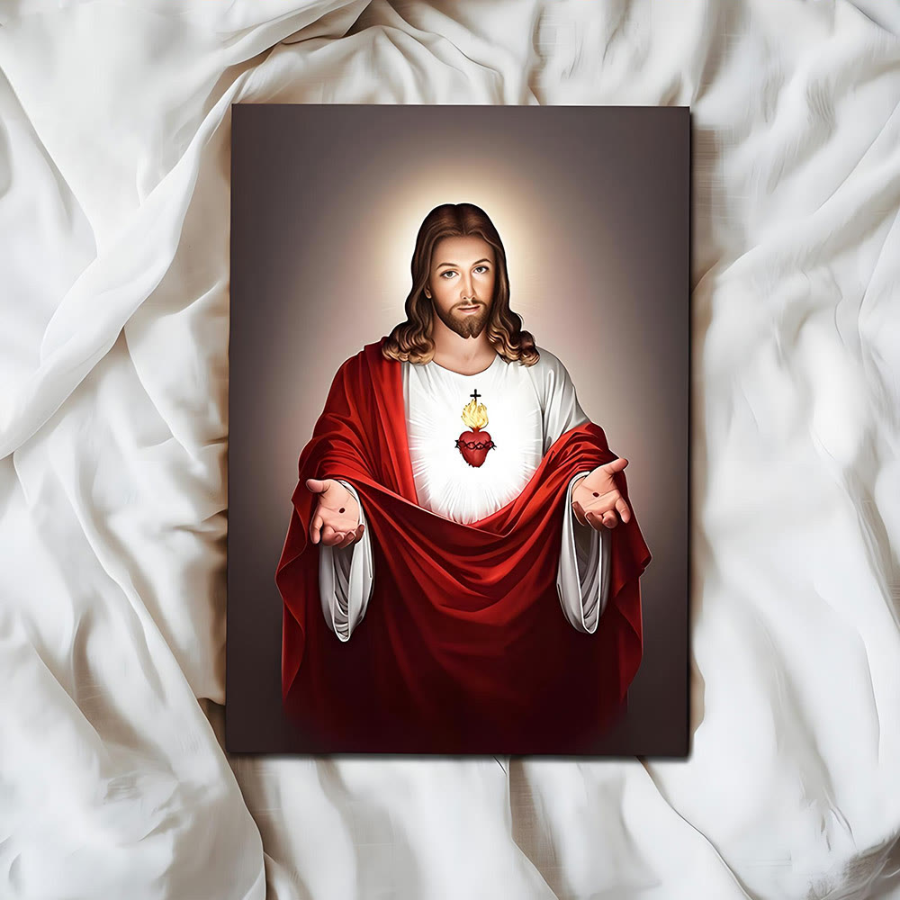 Christianartworkshop Wandbilder mit dem Heiligen Herzen Jesu: Spirituelle Wärme für gläubige Familien - image 4