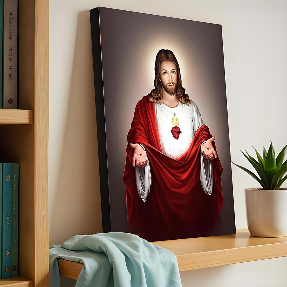 Christianartworkshop Wandbilder mit dem Heiligen Herzen Jesu: Spirituelle Wärme für gläubige Familien - image 2