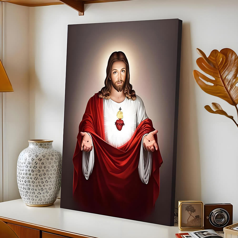 Christianartworkshop Wandbilder mit dem Heiligen Herzen Jesu: Spirituelle Wärme für gläubige Familien - image 3