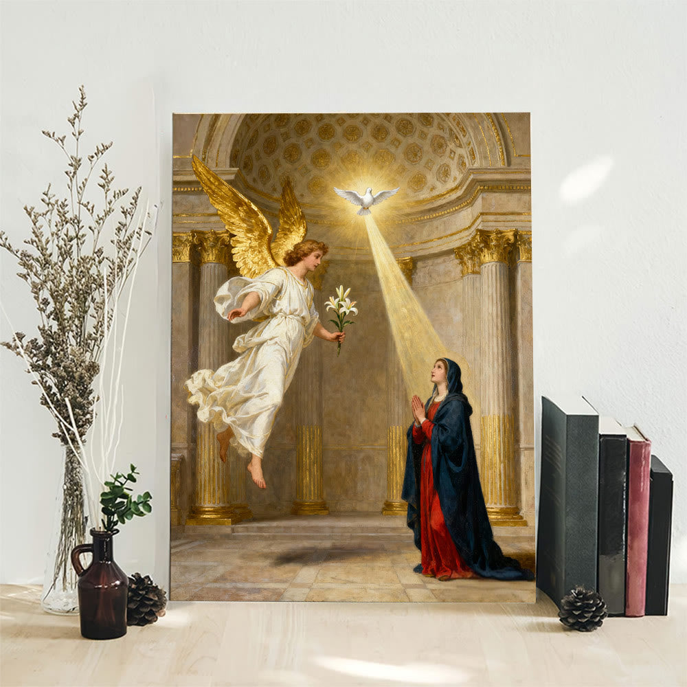 Christianartworkshop Verkündigungskunst auf Leinwand: Göttliche Gnade und spirituelle Ehrfurcht - image 4