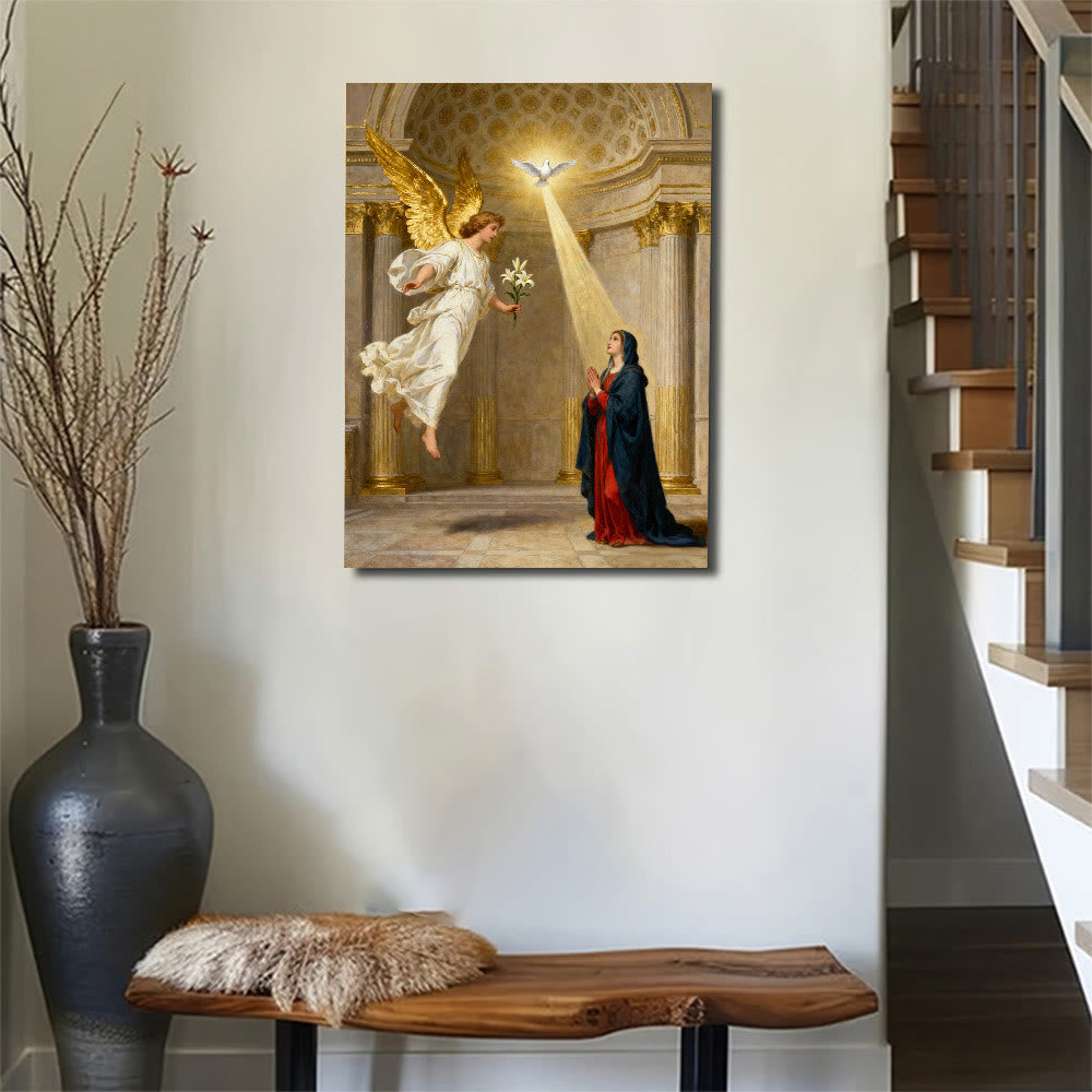 Christianartworkshop Verkündigungskunst auf Leinwand: Göttliche Gnade und spirituelle Ehrfurcht - image 2