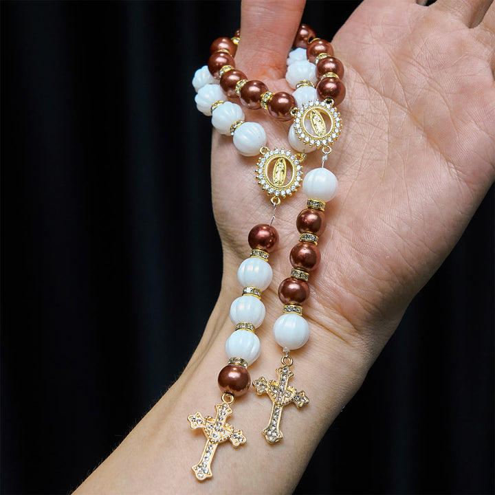 Christianartworkshop Marian Accent Taschenrosenkranz: Himmlische Führung & Spirituelle Verbindung - image 0