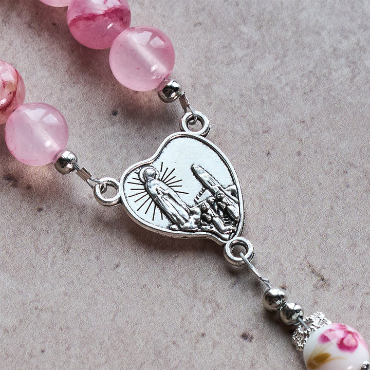 Christianartworkshop Jade-Rosenkranz mit marianischem Akzent: Treuer Begleiter & Gebetsreise - image 7