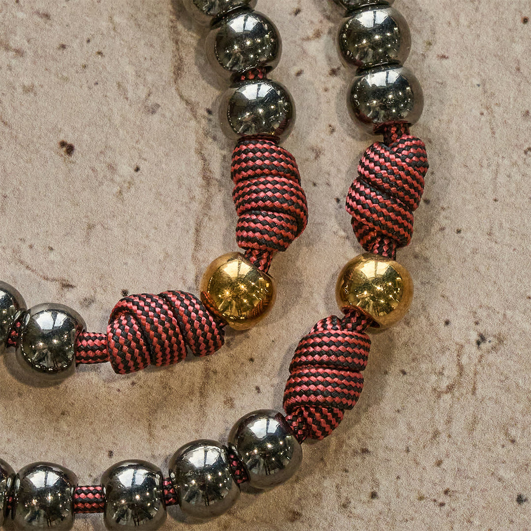 Christianartworkshop Rosenkranz aus bronzefarbenen Perlen mit Vergebungskreuz und St.-Benedikt-Verzierungen - image 9