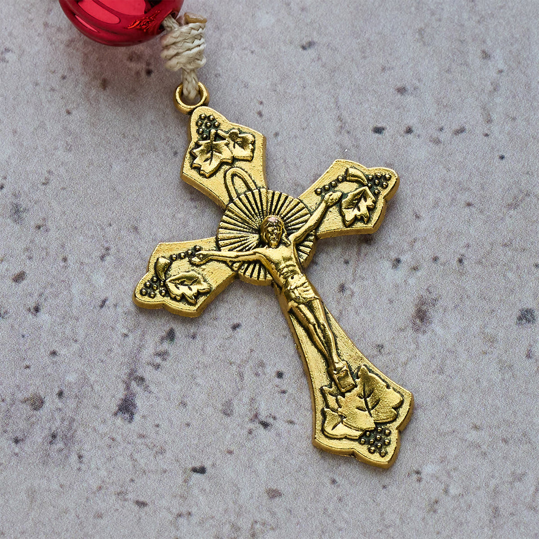 Christliche Kunstwerkstatt: Weihnachtlicher Taschenrosenkranz & Autoanhänger: Andacht & Festliche Gnade - image 7