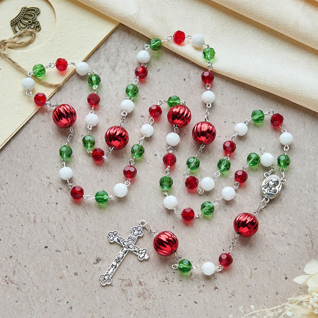 Weihnachtsgeschenk von Christianartworkshop: Kristallrosenkranz mit Kreuz – Treue Feier & Himmlische Verbindung - image 7