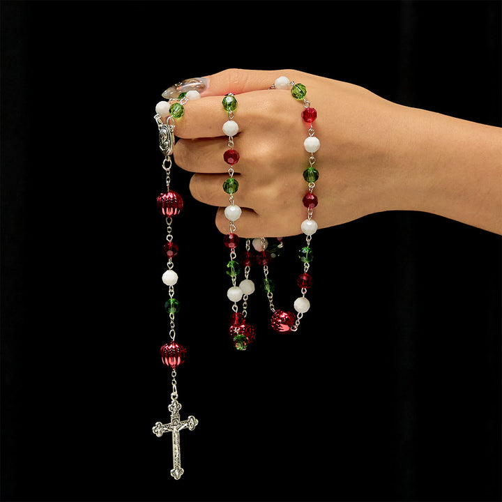 Weihnachtsgeschenk von Christianartworkshop: Kristallrosenkranz mit Kreuz – Treue Feier & Himmlische Verbindung - image 1