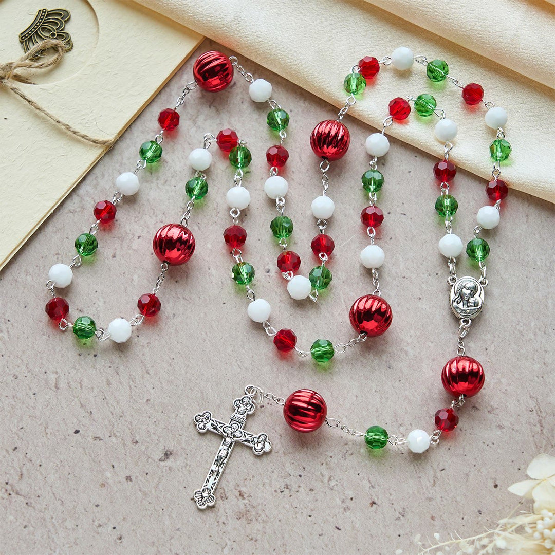 Weihnachtsgeschenk von Christianartworkshop: Kristallrosenkranz mit Kreuz – Treue Feier & Himmlische Verbindung - image 5