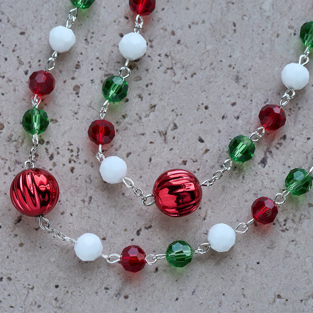 Christliche Kunstwerkstatt: Weihnachtlicher Kristallrosenkranz mit Kreuz: Treue Feier & Himmlische Verbindung - image 8