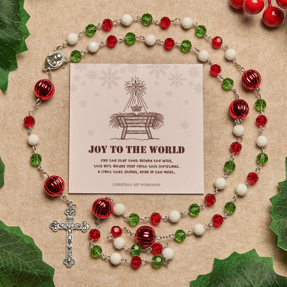 Weihnachtsgeschenk von Christianartworkshop: Kristallrosenkranz mit Kreuz – Treue Feier & Himmlische Verbindung - Freude der Welt - image 4