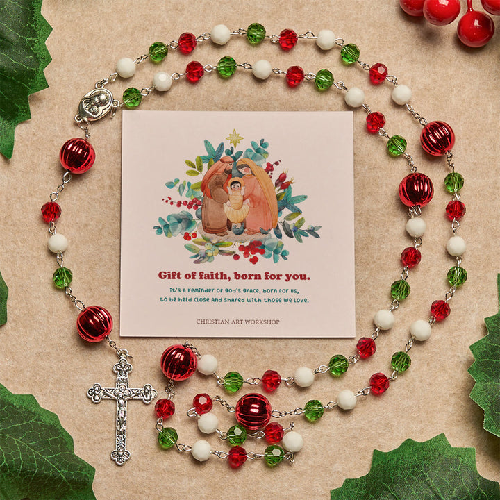 Weihnachtsgeschenk von Christianartworkshop: Kristallrosenkranz mit Kreuz – Treue Feier & Himmlische Verbindung - Ein Geschenk des Glaubens, das für dich geschaffen wurde - image 2