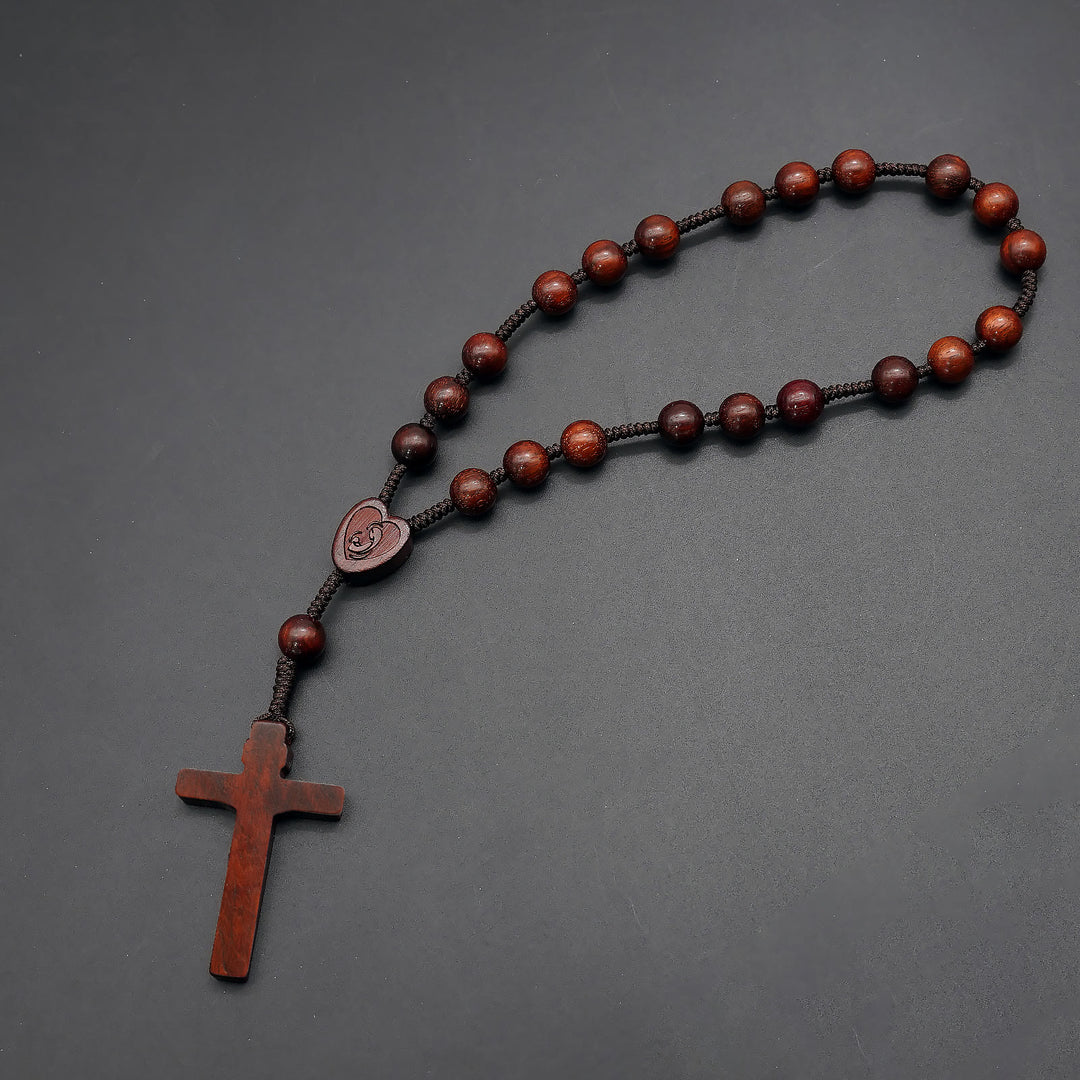 Christianartworkshop Rosenkranz aus rotem Sandelholz: Andacht & Bodenständige Festigkeit - image 2